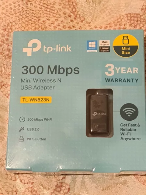 TP-Link 300 Mbps Mini Wireless N USB Wifi Adapter TL-WN823N