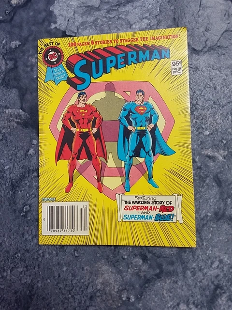 Best of DC Blue Ribbon Digest #19 Superman  1981 Vintage FN Amazing Red Blue