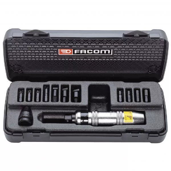 Facom NS.263M 13 Piece 1/2" Drive Heavy Duty Impact SCrewdriver & Bit Set