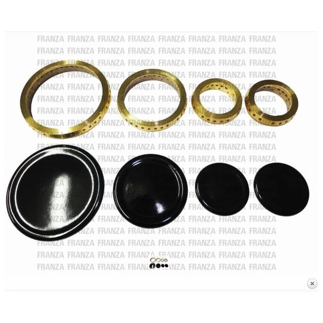 Kit 8 Pezzi Bruciatori E Piattelli | Compatibile Con Ariston Nardi TQ740ES | Foro Doppio - Foto 3