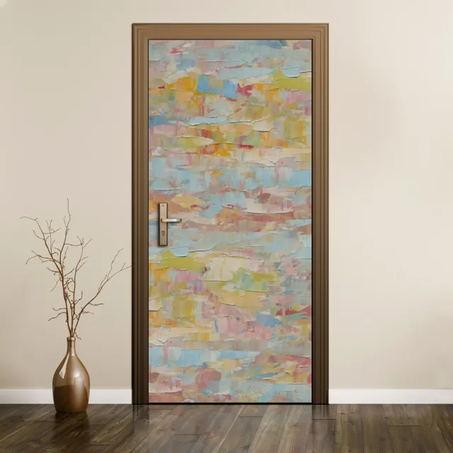 Removable Door Sticker Mural Home Decor Decal Painting Abstract Picture