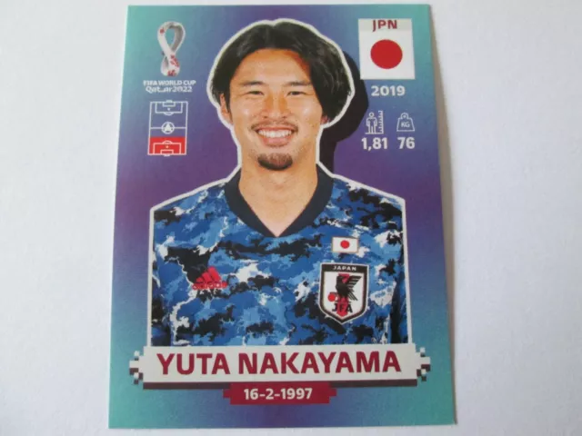 Sticker PANINI FIFA QATAR 2022 - N° JPN 6 YUTA NAKAYAMA