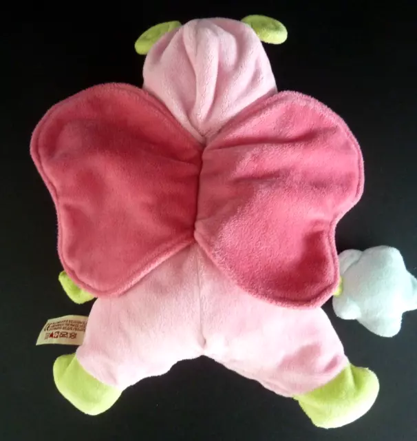 L9. DOUDOU NICOTOY GARCON PAPILLON rose vert antennes fleur bleu capuche - TBE 3