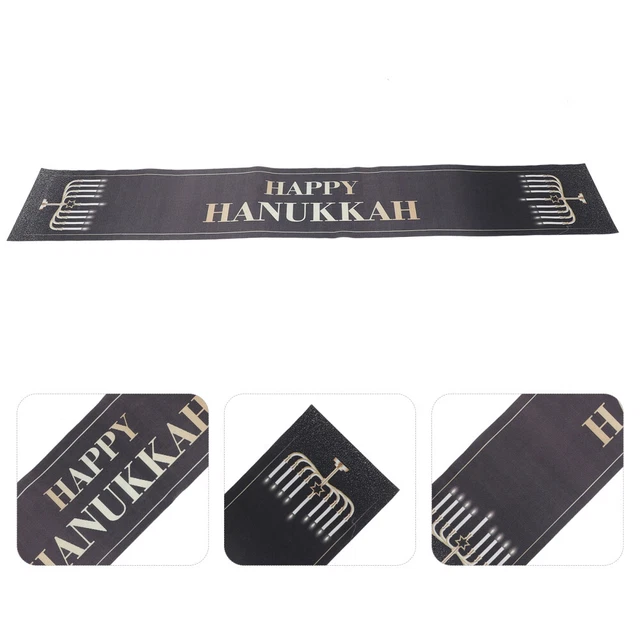 Corredor de mesa de temporada vacaciones mesa de comedor corredor de mesa feliz Hanukkah corredor de mesa