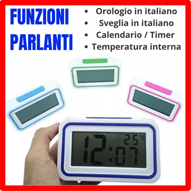 Sveglia parlante outlet per anziani