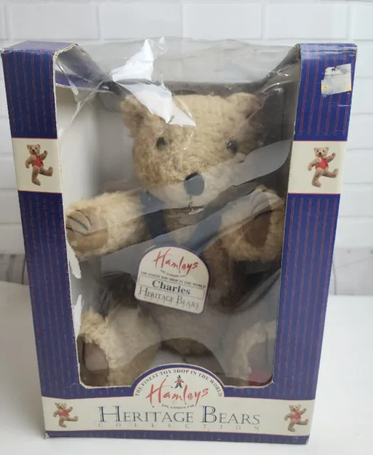 Hamleys Heritage Bears Collection 15” Jointed Teddy CHARLES Plush Toy With Box