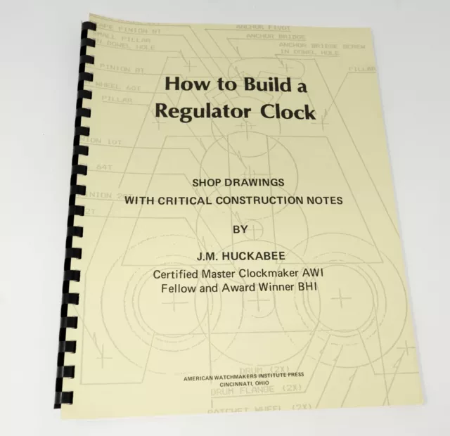 5x How to Make/Build a Clock Construction Instructional Books Horology Machining