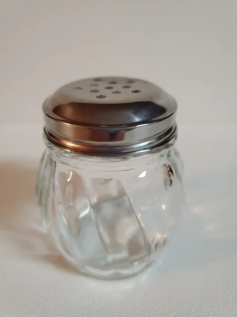 Clear Glass 5 oz Shaker for Parmesan Cheese Crushed Pepper Spices Herbs