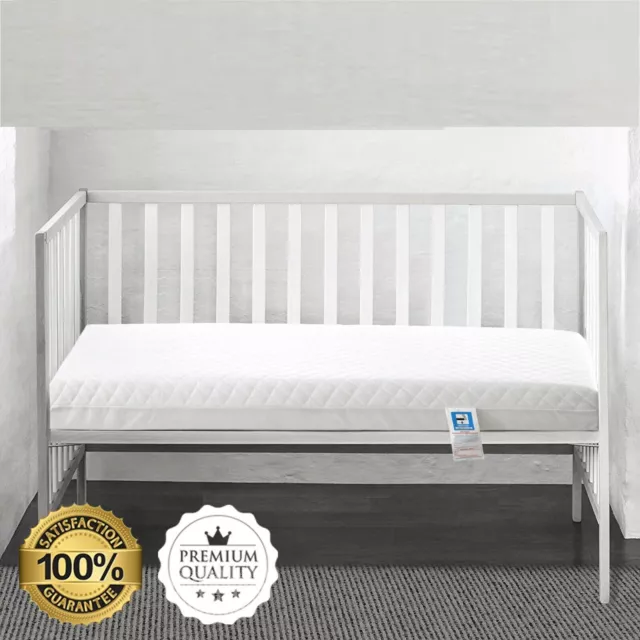 Cot Bed Mattress for MotherPlus- Quilted & Thick - 120x60cm & 140x70