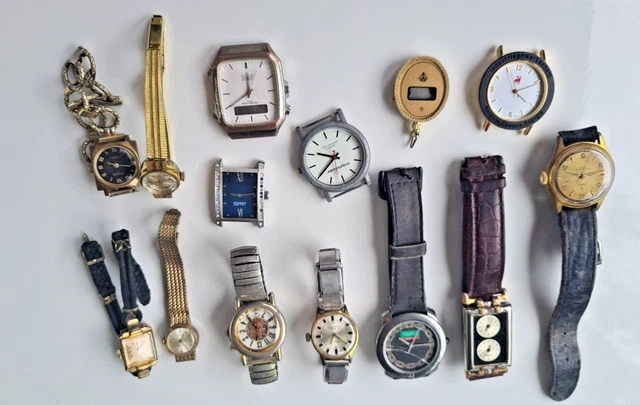 Konvolut alte Damen und Herren Armbanduhren FOSSIL ESTIMO ANKER ZENTRA