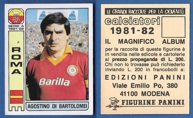 FIGURINA CALCIATORI PANINI Avellino 1981-82 Scegli Dal Menu' A Tendina