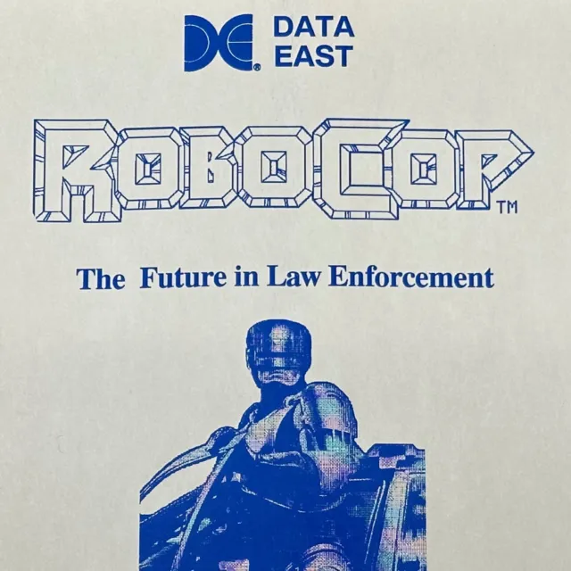 Data East Robocop Pinball Machine Game Manual Schematics ORIGINAL NOS