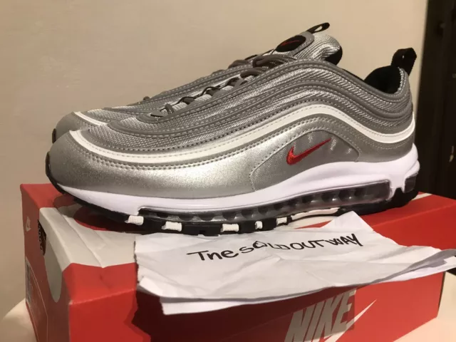 Nike Air Max 97 Silver Bullet OG Swoosh Red New Con Box Grigio Classic  2017/18 3