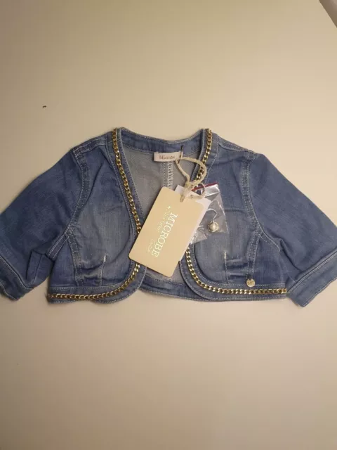 Giacchetto jeans con catena dorata Miss Grant bambina taglia 2 anni