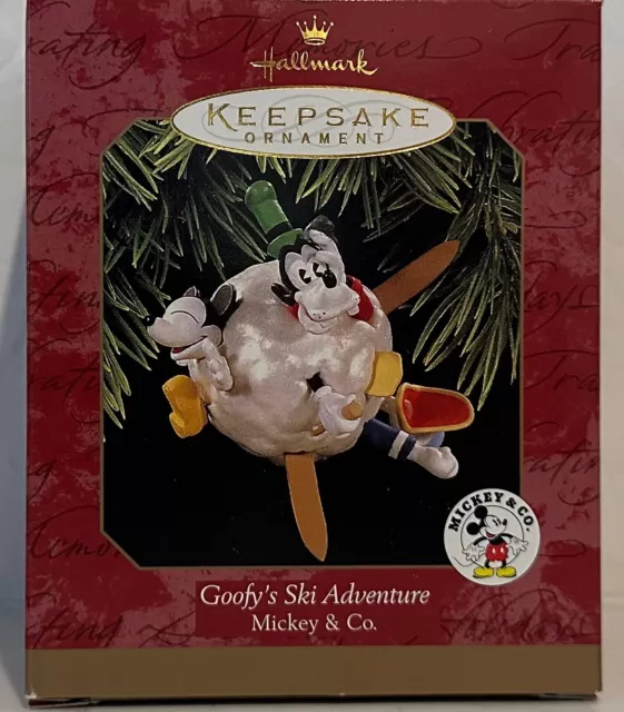 Disney Goofy's Ski Adventure Hallmark Keepsake Ornament 1997 Mickey Donald