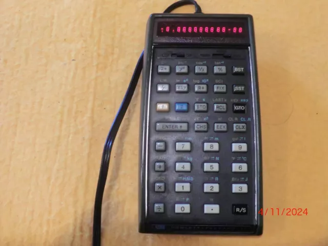 VINTAGE HP-55 Programmable Calculator For Repair/Parts (Read)