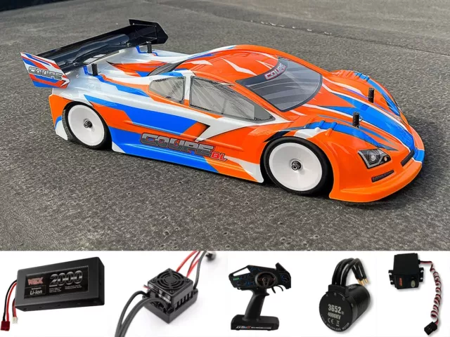 WEX RACING 1/10 Touring RC Car RTR 4wd  COUPE BRUSHLESS Motor ESC LION Battery