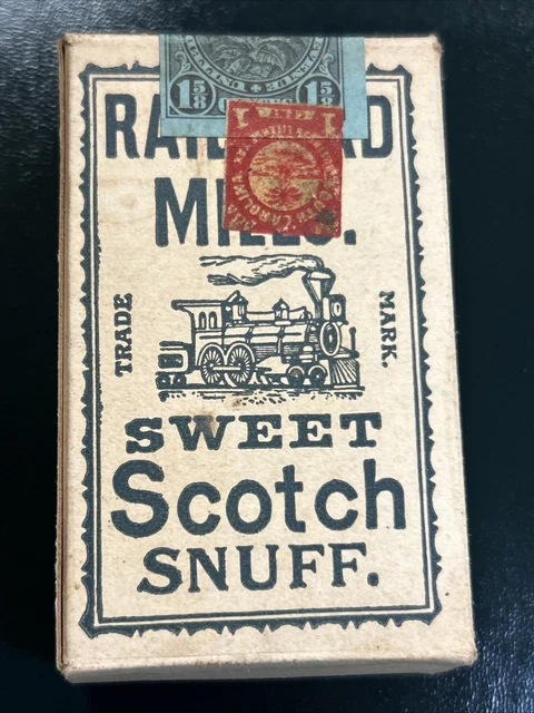 railroad mills chewing tobacco Vintage Mill Maccoboy Snuff Rose Scented Bottle Leonard Appleby Rail Road Mills