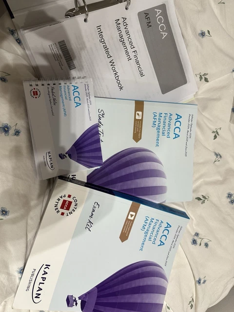24/25 (SAME AS 25/26) Kaplan ACCA AFM Integrated Workbook/Pocket Notes ...