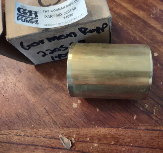 New Genuine Gorman Rupp 2205BR Brass Replacement Pump Seal Liner NOS OEM