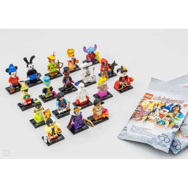 Lego 71038 Minifigures Serie Disney 3 100 Anni Serie Completa 18 Personaggi
