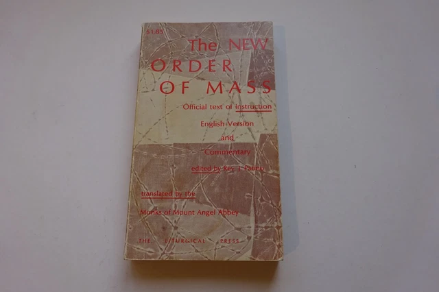 The New Order of Mass ed. Rev Patino transl. Monks of Mount Angel (P/B) USA 1970