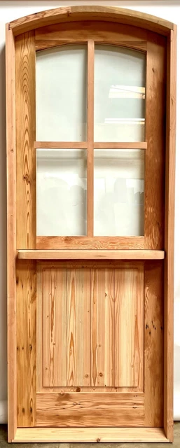 Rustic reclaimed solid lumber Dutch top door perfect wine room castle storybook