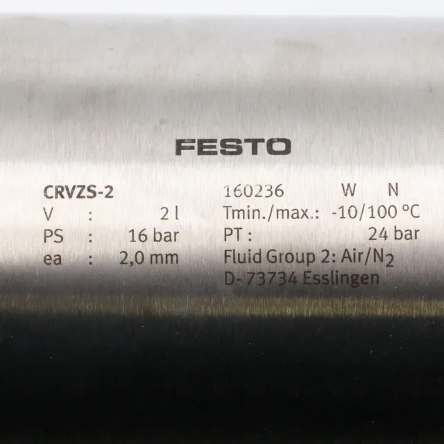 Festo 160236 Druckluftbehälter CRVZS-2 3
