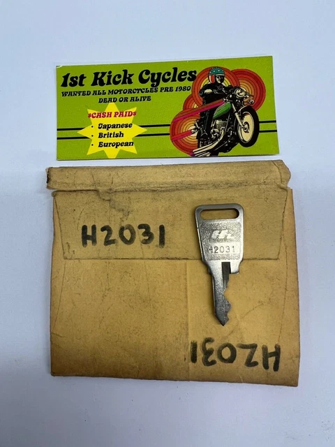 Vintage Honda OEM Pre-Cut Motorcycle Key - T6645 Blank, Ready To Cut