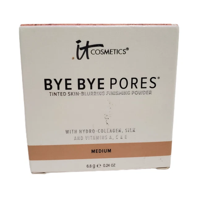 IT COSMETICS Bye Bye Bye Pores Tintado Piel Acabado Borroso Polvo Mediano 0,24 Oz