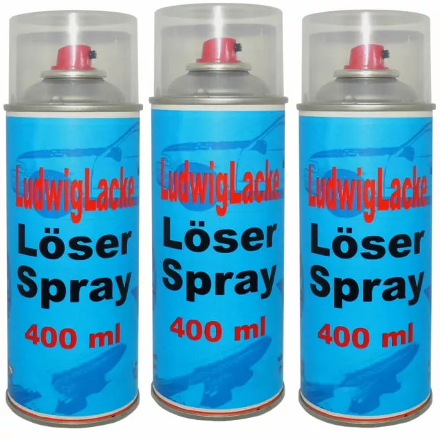 Spraydose 2K LÖSER 3 x 400ml für Autolack Lackierer Beispritzverdünnung