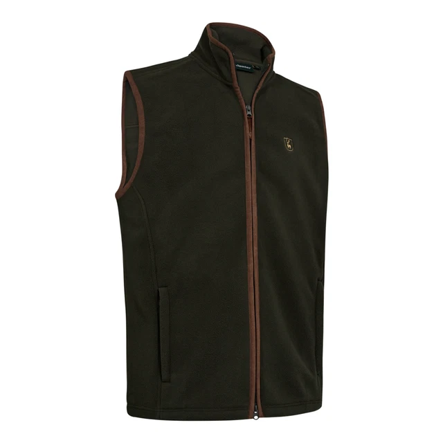 Gilet Polaire Deerhunter Eagle - Vert Tarmac, Détails En Daim Synthétique - Pour Chasse Et Plein Air - 8