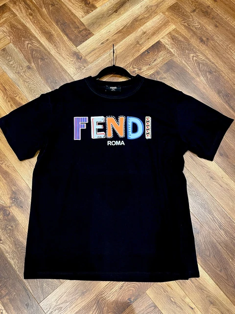 Fendi color letter sales shirt
