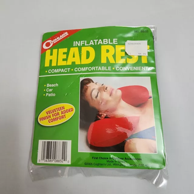Inflatable Pillow Neck Head Rest Air Soft Travel Plane Camping Sleep Cushion US
