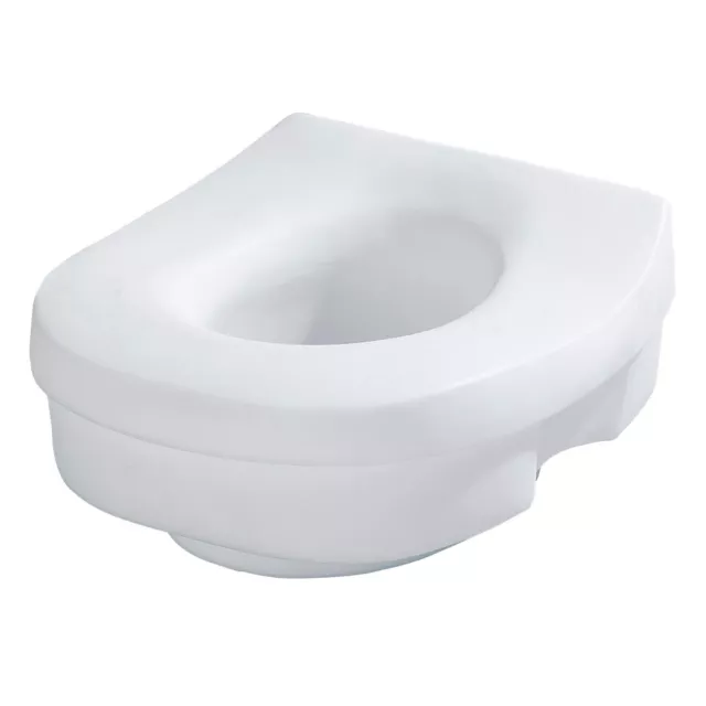 Raised Toilet Seat, Moen DN7020 Home Care Elevated Toilet Seat, 5" Raise,Glacier
