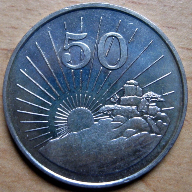 Zimbabwe - 50 Cents 1990 Unc Km# 5