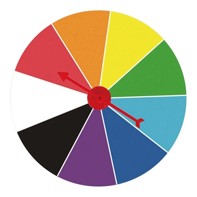 Roue De Fortune Murale Vierge - Jeu De Tirage Aléatoire Pour Fêtes, Anniversaires, Tirages Au Sort - Portable Et Personnalisable - 3
