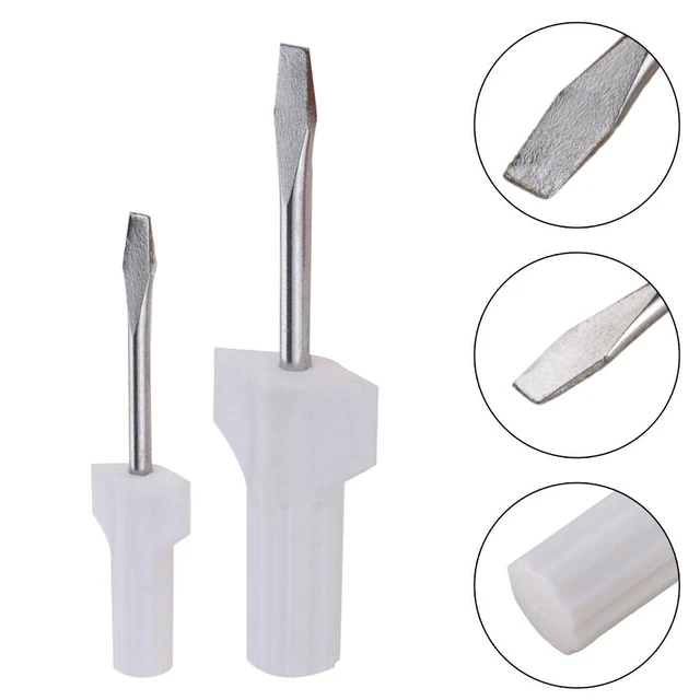 Compact and Durable Flathead Screwdriver Set for Sewing Machine Repair (2Pcs)