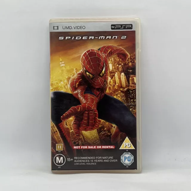 Spiderman 2 Two Sony PSP PlayStation UMD Movie Video Free Post Region 2