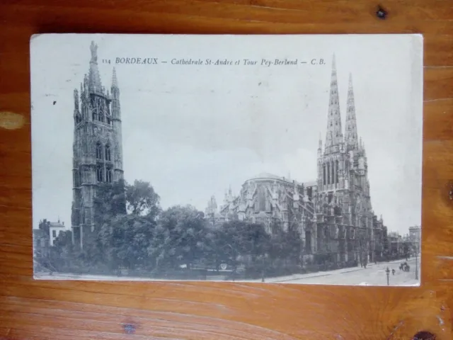 Cpa 33 BORDEAUX cathédrale saint André et tour pey berland CB