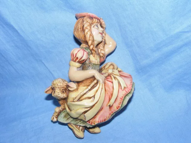 Pendelfin Stoneware Nursery Rhyme Plaque Little Bo Peep Two Shoes Burnley Rare