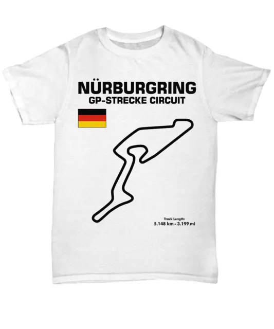 Nurburgring GP Strecke Circuit Outline shirt - Unisex Tee