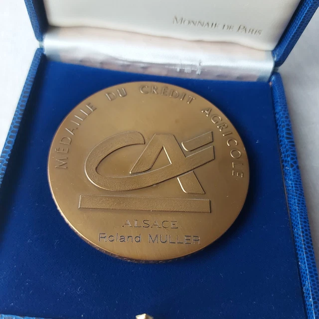 Médaille Ancienne En Bronze – Fondateur Du Crédit Lyonnais – Pièce De Collection