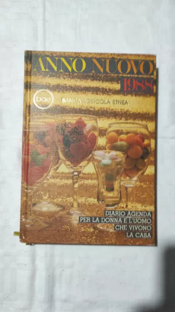 Anno Nuovo 1988 Banca Agricola Etnea Diario Agenda Ricette Con Cartolina Nuova