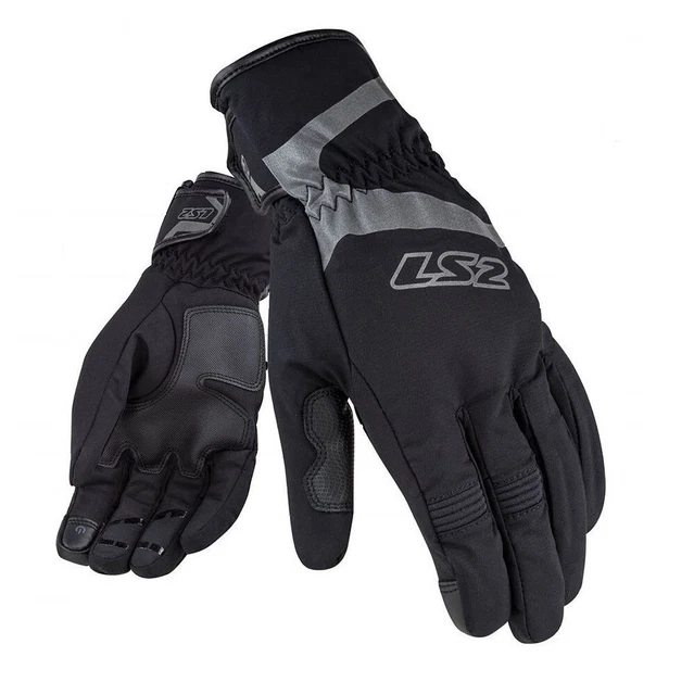 Gants Homme Moto Hiver Imperméables / Écran Tactile LS2 Urbs Wp Noir