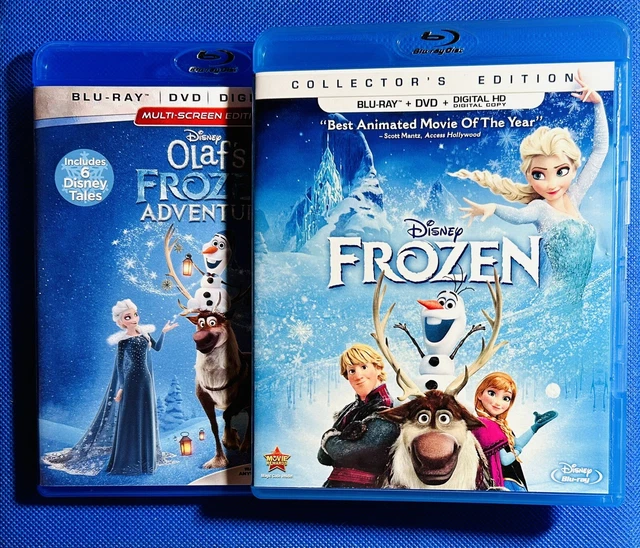 FROZEN + OLAF’S Frozen Adventure Blu-Ray/DVD Lot (2) No Digital ...