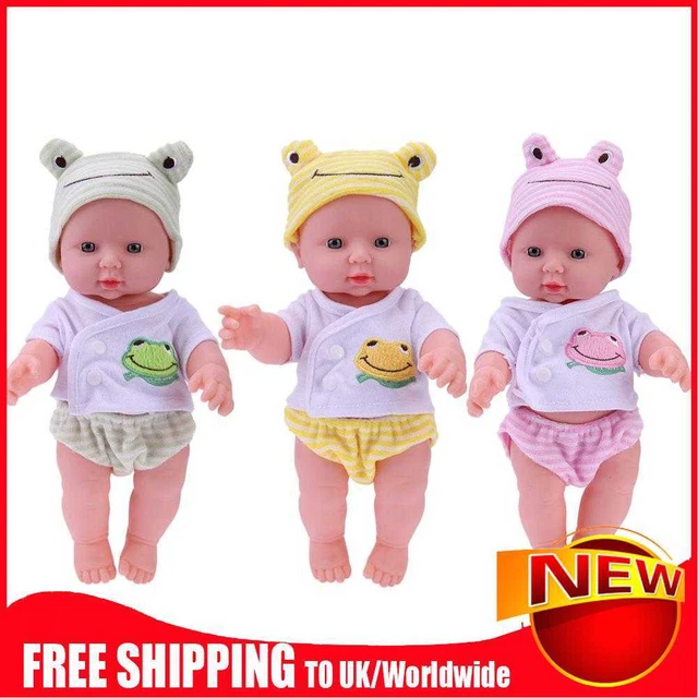 30cm Finished Doll Soft Elastic PVC 3D Simulation Baby Dolls Baby Companion Toys