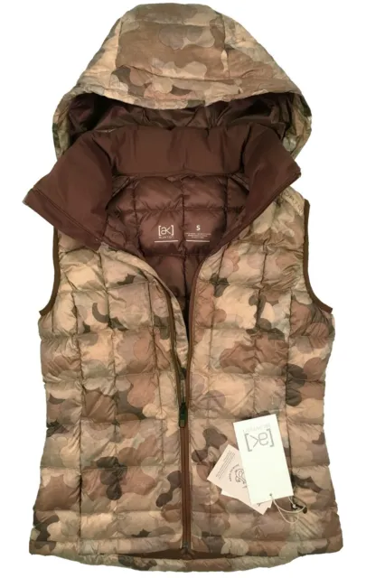 NEW Burton Womens AK Squall Down Insulator Vest!   800 Fill Puffer   Storm Camo