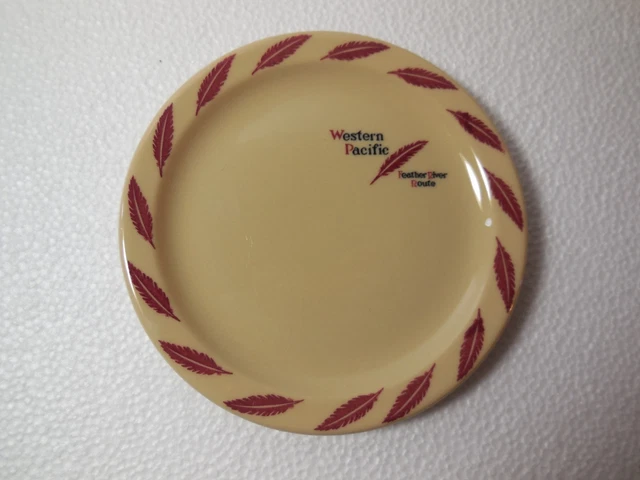 Western Pacific Railroad Feather River Route Shenango Inca Ware 5-1/2" Plate