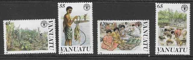 Vanuatu Sg511/4 1988 Food And Agriculture Organisation  Mnh